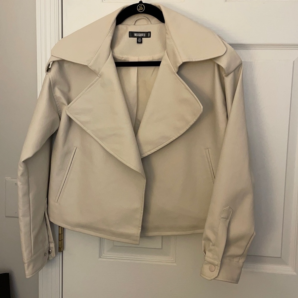 NWOT cream jacket